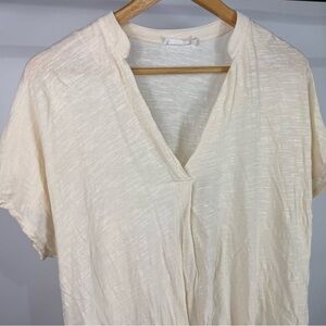 Lush High Low Cream Top Size Small